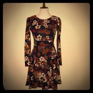 Warm Floral Winter Dress!